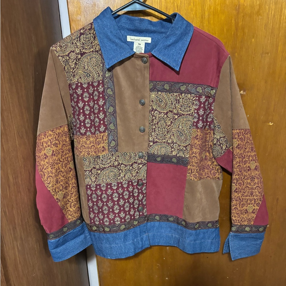 Bechamel Medium Petites Patchwork Denim Moleskin … - image 1